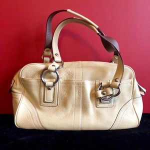 Vintage Coach leather handbag